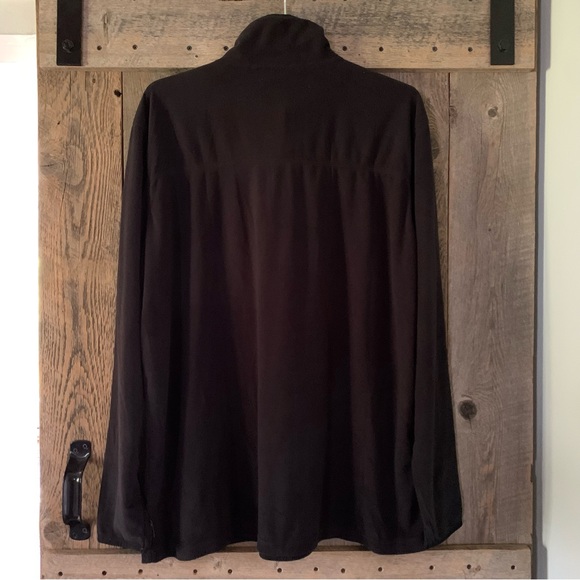 Men’s XXL WOOLRICH Modern Fit Black Lightweight Soft Fleece Half Zip Jacket NWT - Picture 7 of 14